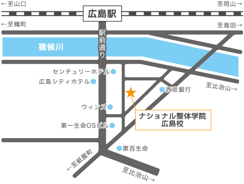 広島校までの地図